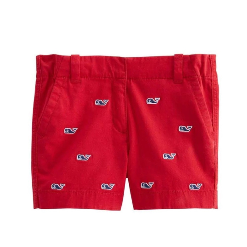 NWT Vineyard Vines girls red whale everyday shorts